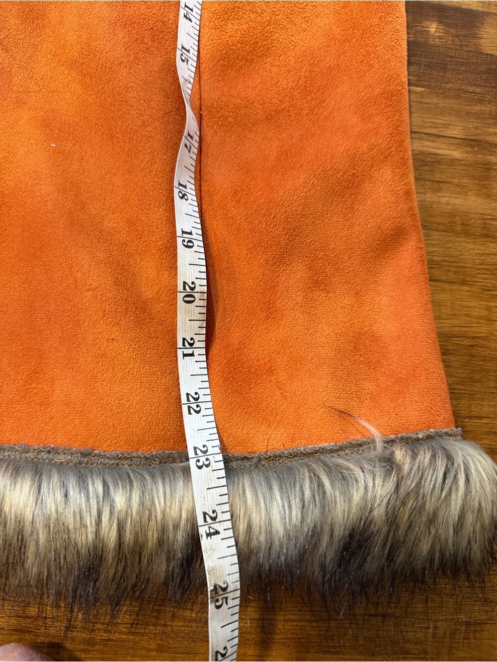 Tasha Polizzi Rust Orange Faux Suede Western Vest Size Large (x) - Picture 6 of 8